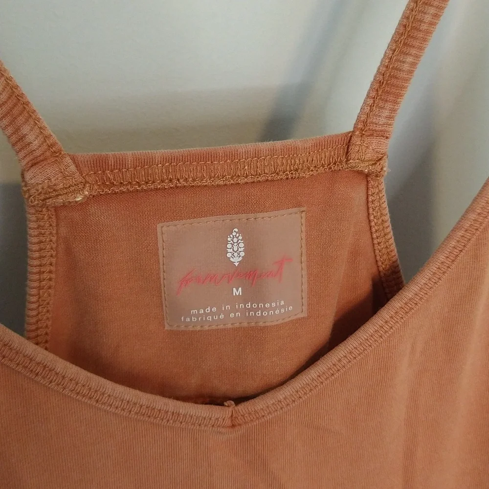 Free People Hotshot Romper In Cedar (Earthy Terracotta Orange) - Picture 11 of 14